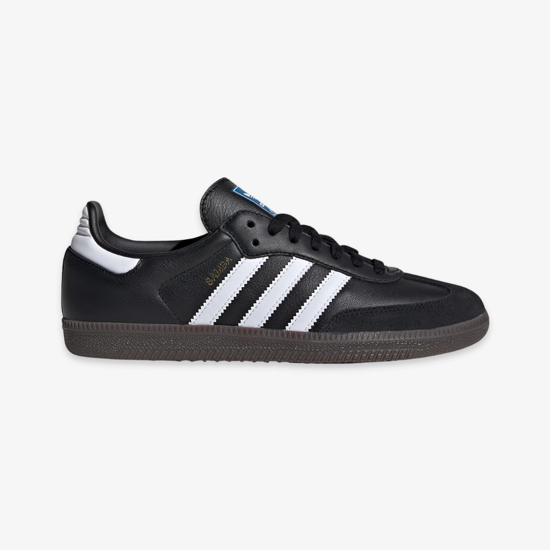 womens adidas samba (black/white/gum)